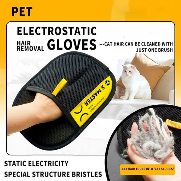 Pet Hair Removal Grooming Glove